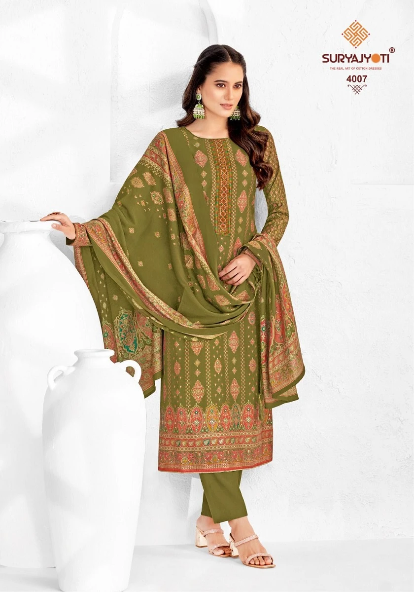 Suryajyoti Pushpa Vol 4 Pure Model Wholesale Salwar Suit Catalog — Wholesale Salwar Suits, MPA wholesale from Surat - Gallery Image 3